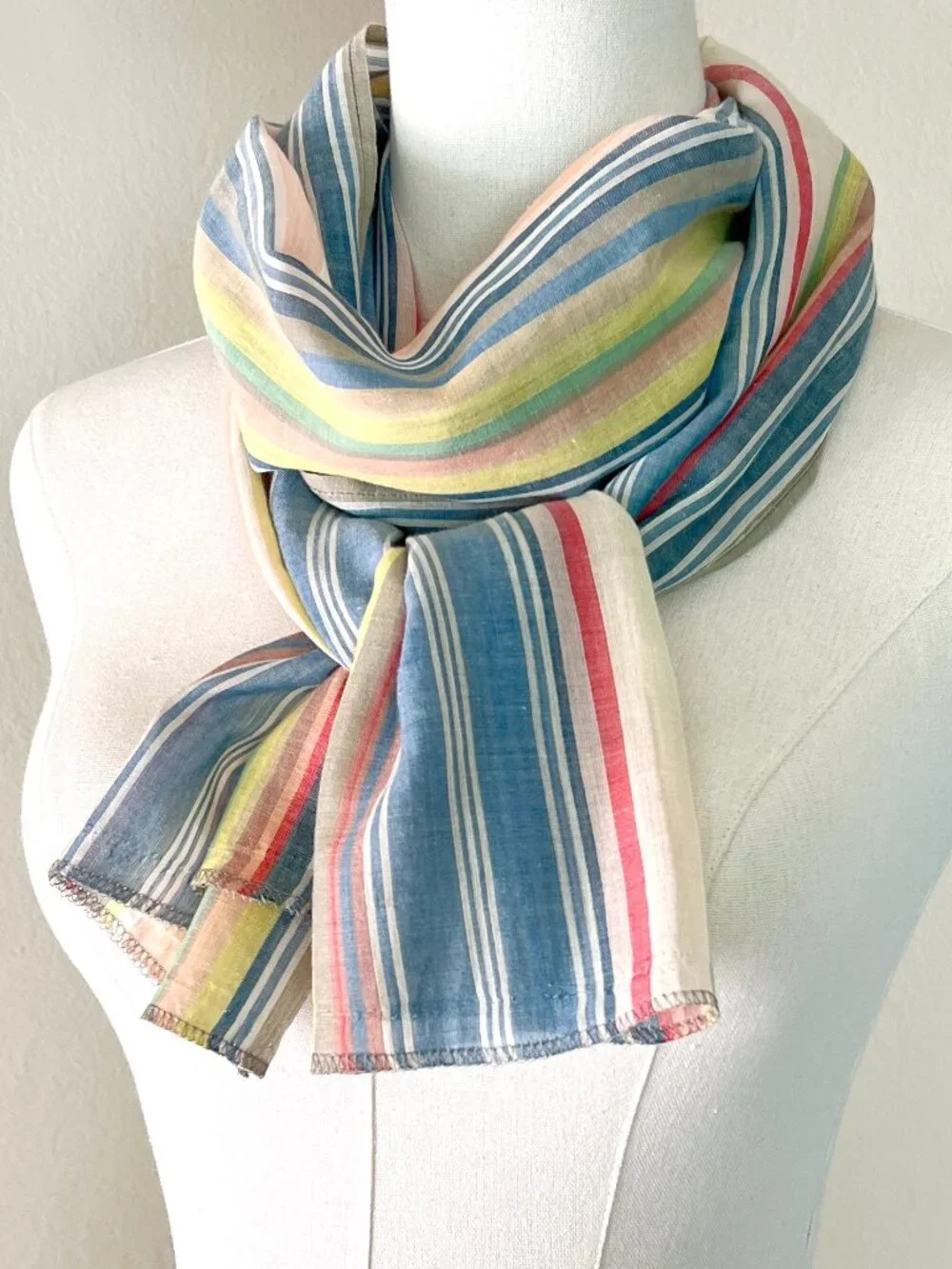 Biographie 100% Cotton Pastel Candy-Stripe Long 66